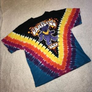 Grateful Dead Tie Dye Purple Bear Graphic T-Shirt